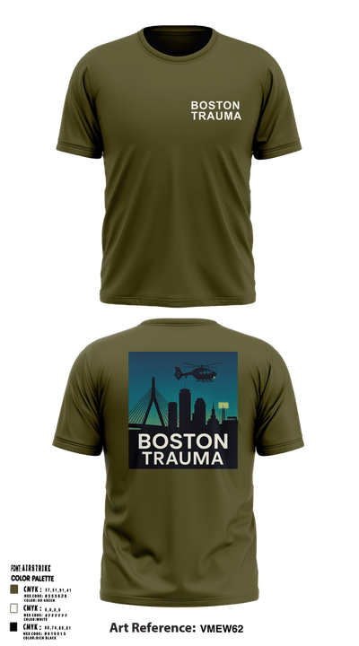 BOSTON TRAUMA 64947168 Old School Cotton Feel Shirt - 1