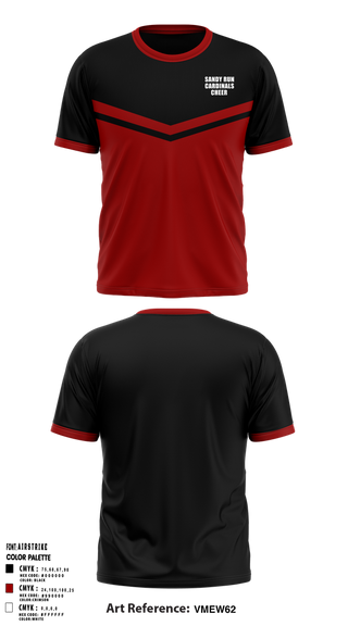 Short Sleeve Performance Shirt, Sandy Run Cardinals, Cheer, Teamtime, Team time, sublimation, custom sports apparel, team uniforms, spirit wear, spiritwear, sports uniforms, custom shirts, team store, custom team store, fundraiser sports, apparel fundraiser