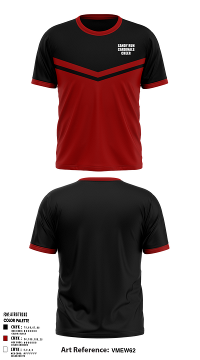 Sandy Run Cardinals 11223465 Short Sleeve Performance Shirt - 1