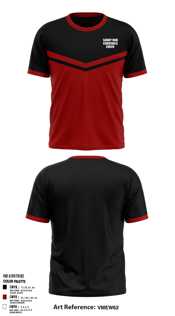 Short Sleeve Performance Shirt, Sandy Run Cardinals, Cheer, Teamtime, Team time, sublimation, custom sports apparel, team uniforms, spirit wear, spiritwear, sports uniforms, custom shirts, team store, custom team store, fundraiser sports, apparel fundraiser