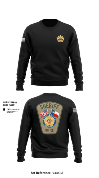 Crew Neck Sweatshirt, Willacy County Sheriff's Office, Police, Teamtime, Team time, sublimation, custom sports apparel, team uniforms, spirit wear, spiritwear, sports uniforms, custom shirts, team store, custom team store, fundraiser sports, apparel fundraiser
