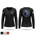 East Baton Rouge Parish Dive & Rescue Team Women's Long Sleeve V-neck Shirt - 1
