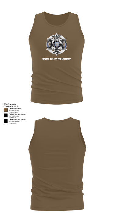Dewey Police Department 16354640 Tank Top - 18