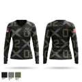 Set the X Women's Long Sleeve V-neck Shirt - 1