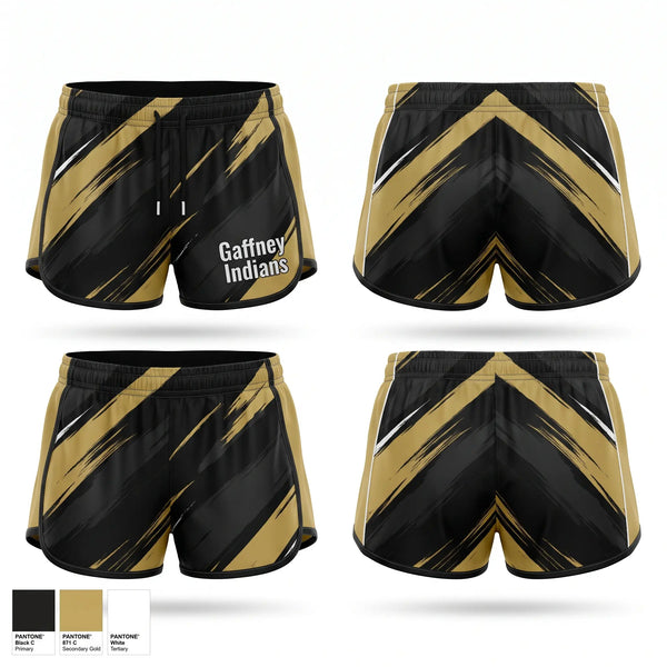 Womens Shorts, Gaffney Indians, Golf, Teamtime, Team time, sublimation, custom sports apparel, team uniforms, spirit wear, spiritwear, sports uniforms, custom shirts, team store, custom team store, fundraiser sports, apparel fundraiser
