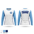 Shoreline Breakers 12u Royal Long Sleeve Performance Shirt 1