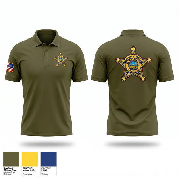 Short Sleeve Performance Polo, LOGAN COUNTY SHERIFFS OFFICE, Police, Teamtime, Team time, sublimation, custom sports apparel, team uniforms, spirit wear, spiritwear, sports uniforms, custom shirts, team store, custom team store, fundraiser sports, apparel fundraiser