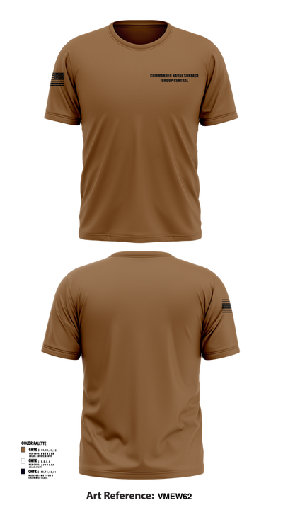 Commander Naval Surface Group Central 54326587 Short Sleeve Performance Shirt - 1