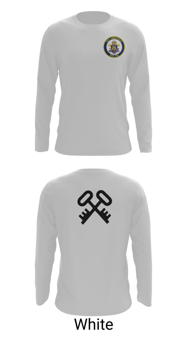 Long Sleeve Performance Shirt, USS ANNAPOLIS, Navy, Teamtime, Team time, sublimation, custom sports apparel, team uniforms, spirit wear, spiritwear, sports uniforms, custom shirts, team store, custom team store, fundraiser sports, apparel fundraiser