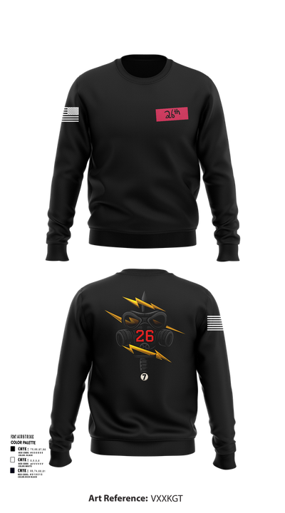 26th CM Co 80721197 Crew Neck Sweatshirt - 105