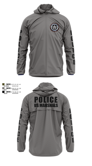 Windbreaker, US Marshals PNVOTF, Police, Teamtime, Team time, sublimation, custom sports apparel, team uniforms, spirit wear, spiritwear, sports uniforms, custom shirts, team store, custom team store, fundraiser sports, apparel fundraiser