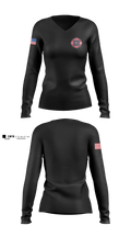 Elmo Fire Protection District Women's Long Sleeve V-neck Shirt - 3