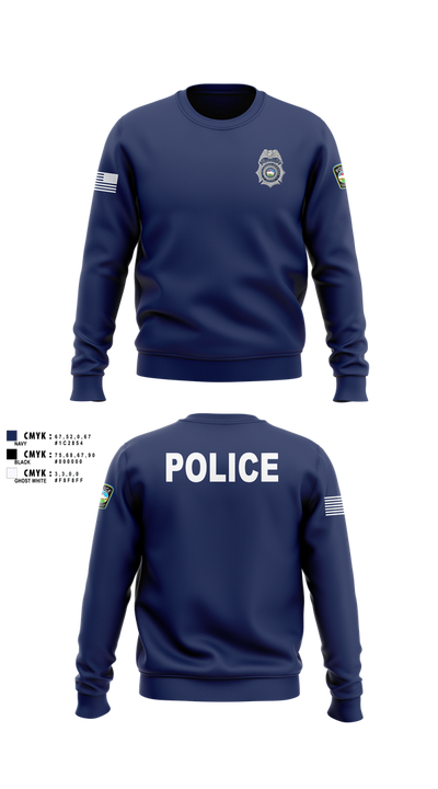 Colorado Springs Police Department 84978371 Crew Neck Sweatshirt - 102