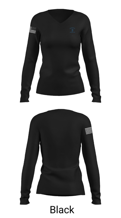 Braintree American 33476337 Women's Long Sleeve V-neck Shirt - 35