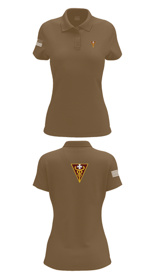 Womens Short Sleeve Performance Polo, 3D THEATER MEDICAL COMMAND, , Teamtime, Team time, sublimation, custom sports apparel, team uniforms, spirit wear, spiritwear, sports uniforms, custom shirts, team store, custom team store, fundraiser sports, apparel fundraiser