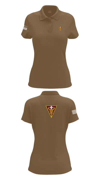3D THEATER MEDICAL COMMAND 14799833 Women's Short Sleeve Performance Polo  - 15