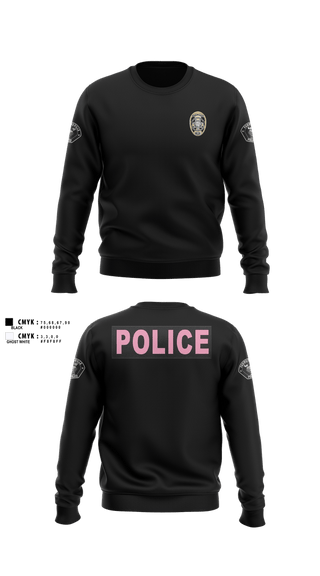 Crew Neck Sweatshirt, Farmersville PD, Police, Teamtime, Team time, sublimation, custom sports apparel, team uniforms, spirit wear, spiritwear, sports uniforms, custom shirts, team store, custom team store, fundraiser sports, apparel fundraiser