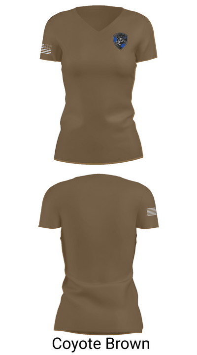 Florence K-9 42822688 Women's Short Sleeve V-neck Shirt - 8