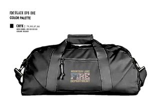 Duffle Bag, Mountain Lake Fire & Rescue, Fire Department, Teamtime, Team time, sublimation, custom sports apparel, team uniforms, spirit wear, spiritwear, sports uniforms, custom shirts, team store, custom team store, fundraiser sports, apparel fundraiser