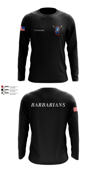 Long Sleeve Performance Shirt, Libertyville Army Recruiting Company, Army, Teamtime, Team time, sublimation, custom sports apparel, team uniforms, spirit wear, spiritwear, sports uniforms, custom shirts, team store, custom team store, fundraiser sports, apparel fundraiser