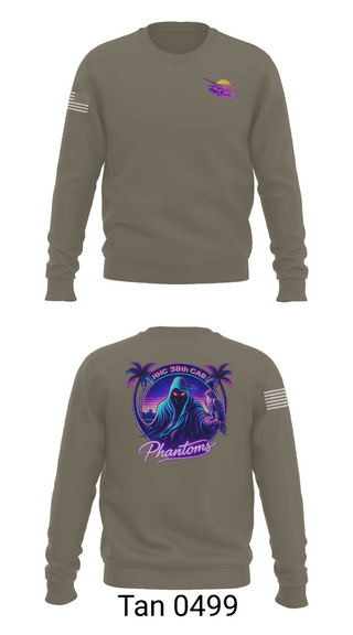 Crew Neck Sweatshirt, HHC 38th CAB, National Guard, Teamtime, Team time, sublimation, custom sports apparel, team uniforms, spirit wear, spiritwear, sports uniforms, custom shirts, team store, custom team store, fundraiser sports, apparel fundraiser