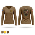 301st Tactical Psychological Operations Company (Airborne) 16599158 Women's Long Sleeve V-neck Shirt - 1