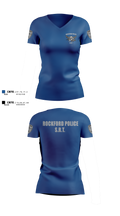 Rockford Police S.R.T. 53672195 Women's Short Sleeve V-neck Shirt - 7