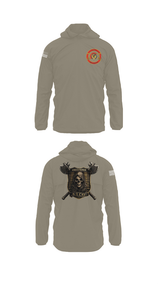Windbreaker, E Trp, 6-1 CAV, Army, Teamtime, Team time, sublimation, custom sports apparel, team uniforms, spirit wear, spiritwear, sports uniforms, custom shirts, team store, custom team store, fundraiser sports, apparel fundraiser
