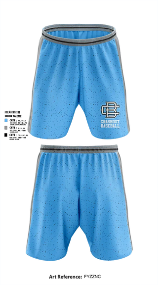 Athletic Shorts With Pockets, Crashout Baseball, Baseball, Teamtime, Team time, sublimation, custom sports apparel, team uniforms, spirit wear, spiritwear, sports uniforms, custom shirts, team store, custom team store, fundraiser sports, apparel fundraiser