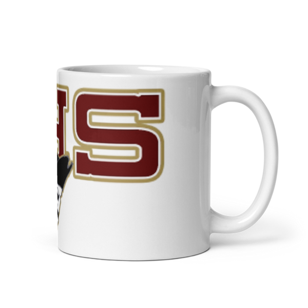 Kingston High School Cheer 38639250 White Glossy Mug - Medium