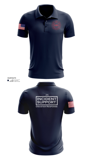 Short Sleeve Performance Polo, ITI Disaster Rescue and Response, EMS/EMT, Teamtime, Team time, sublimation, custom sports apparel, team uniforms, spirit wear, spiritwear, sports uniforms, custom shirts, team store, custom team store, fundraiser sports, apparel fundraiser
