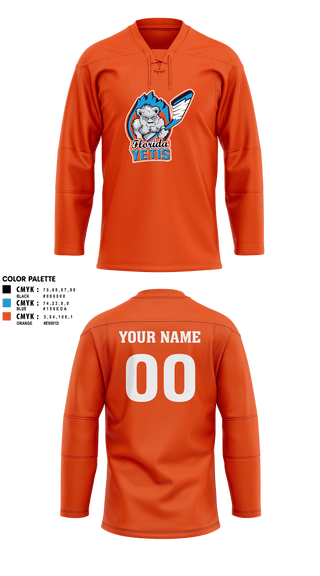 Hockey Jersey, Florida Yetis, Ice Hockey, Teamtime, Team time, sublimation, custom sports apparel, team uniforms, spirit wear, spiritwear, sports uniforms, custom shirts, team store, custom team store, fundraiser sports, apparel fundraiser