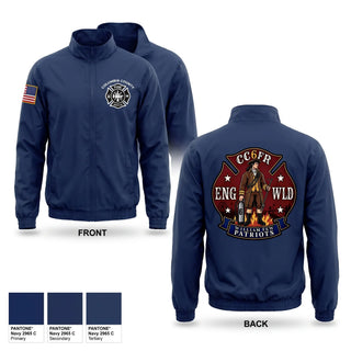 Windbreaker, Columbia County Fire Rescue Engine Company 6, Fire Department, Teamtime, Team time, sublimation, custom sports apparel, team uniforms, spirit wear, spiritwear, sports uniforms, custom shirts, team store, custom team store, fundraiser sports, apparel fundraiser