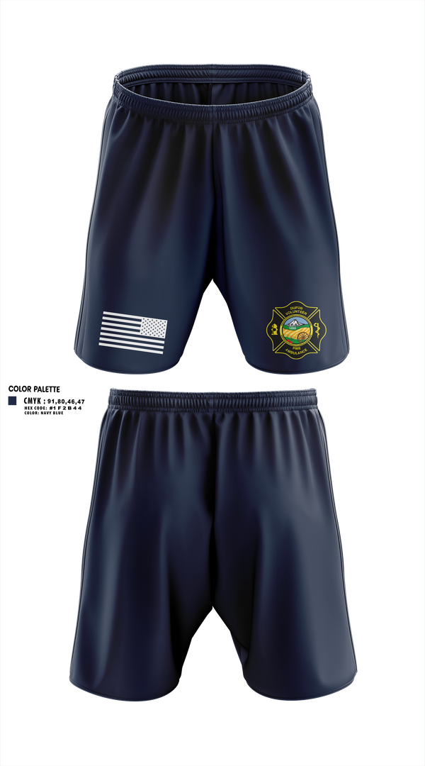 Athletic Shorts With Pockets, Dufur Volunteer Fire and Ambulance, Fire Department, Teamtime, Team time, sublimation, custom sports apparel, team uniforms, spirit wear, spiritwear, sports uniforms, custom shirts, team store, custom team store, fundraiser sports, apparel fundraiser