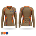 Alpha Company 304th ESB-E Women's Long Sleeve V-neck Shirt - 1