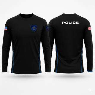 Long Sleeve Performance Shirt, Colcord Police Dept, , Teamtime, Team time, sublimation, custom sports apparel, team uniforms, spirit wear, spiritwear, sports uniforms, custom shirts, team store, custom team store, fundraiser sports, apparel fundraiser