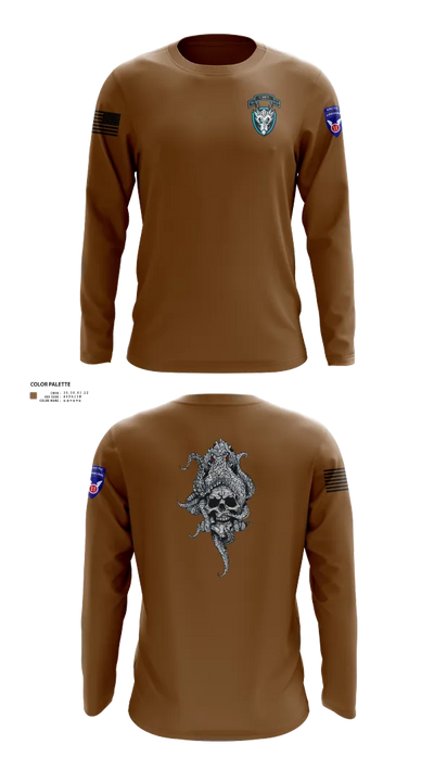 95th cbrn 3rd plt Long Sleeve Performance Shirt 110