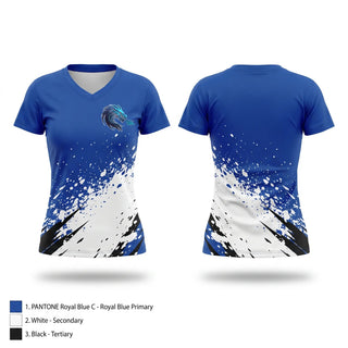 Womens Short Sleeve Vneck Shirt, Dragons Breath, Men's Basketball, Teamtime, Team time, sublimation, custom sports apparel, team uniforms, spirit wear, spiritwear, sports uniforms, custom shirts, team store, custom team store, fundraiser sports, apparel fundraiser