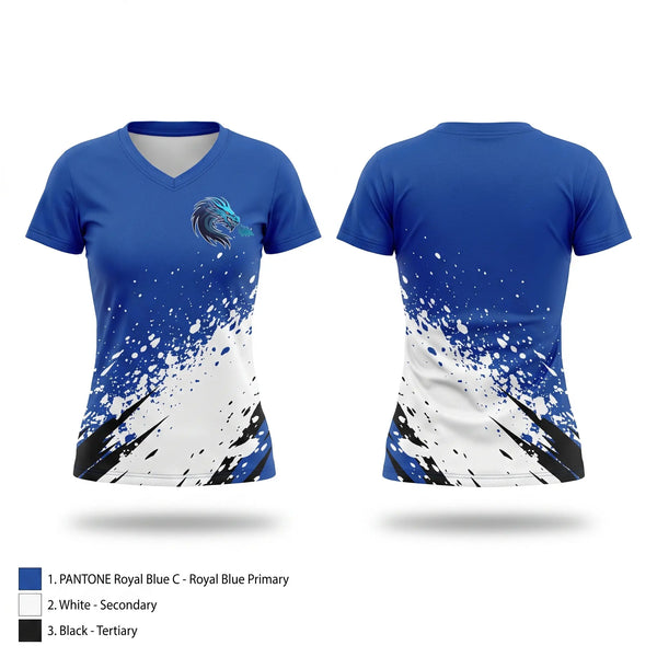 Womens Short Sleeve Vneck Shirt, Dragons Breath, Men's Basketball, Teamtime, Team time, sublimation, custom sports apparel, team uniforms, spirit wear, spiritwear, sports uniforms, custom shirts, team store, custom team store, fundraiser sports, apparel fundraiser