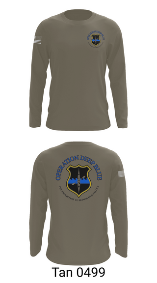 Long Sleeve Performance Shirt, Operation Deep Blue, , Teamtime, Team time, sublimation, custom sports apparel, team uniforms, spirit wear, spiritwear, sports uniforms, custom shirts, team store, custom team store, fundraiser sports, apparel fundraiser