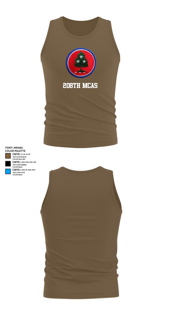 Tank Top, 208th MCAS, National Guard, Teamtime, Team time, sublimation, custom sports apparel, team uniforms, spirit wear, spiritwear, sports uniforms, custom shirts, team store, custom team store, fundraiser sports, apparel fundraiser