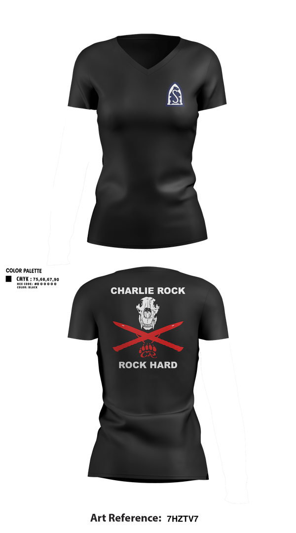 Womens Short Sleeve Vneck Shirt, C Co, 4-31 IN BN, Army, Teamtime, Team time, sublimation, custom sports apparel, team uniforms, spirit wear, spiritwear, sports uniforms, custom shirts, team store, custom team store, fundraiser sports, apparel fundraiser