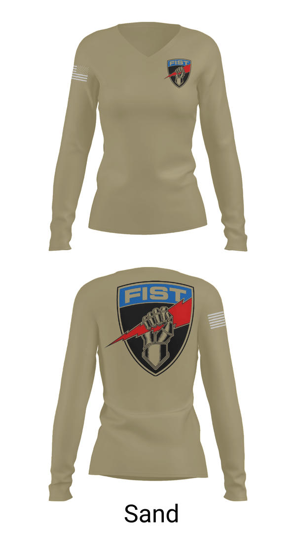Womens Long Sleeve Vneck Shirt, Det 4, , Teamtime, Team time, sublimation, custom sports apparel, team uniforms, spirit wear, spiritwear, sports uniforms, custom shirts, team store, custom team store, fundraiser sports, apparel fundraiser