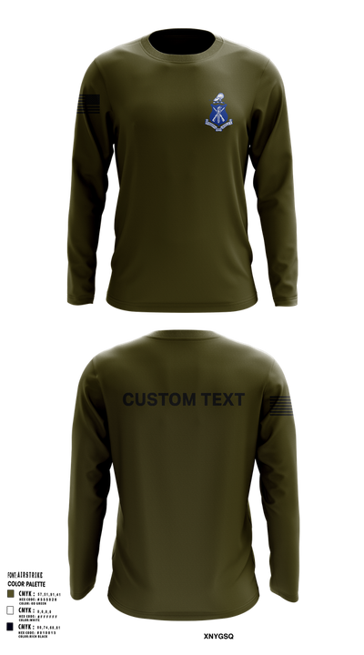 Pershing Rifles Kilo 8 88766737 Long Sleeve Performance Shirt 112