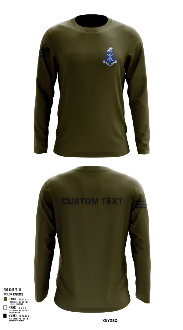 Long Sleeve Performance Shirt, Pershing Rifles Kilo 8, , Teamtime, Team time, sublimation, custom sports apparel, team uniforms, spirit wear, spiritwear, sports uniforms, custom shirts, team store, custom team store, fundraiser sports, apparel fundraiser