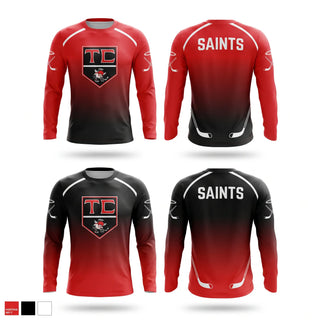 Long Sleeve Performance Shirt, Tri County Saints, Ice Hockey, Teamtime, Team time, sublimation, custom sports apparel, team uniforms, spirit wear, spiritwear, sports uniforms, custom shirts, team store, custom team store, fundraiser sports, apparel fundraiser