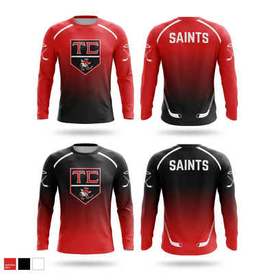 Tri County Saints Long Sleeve Performance Shirt - 1