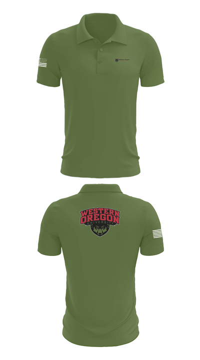 Western Oregon University Equestrian 74623833 Short Sleeve Performance Polo - 19