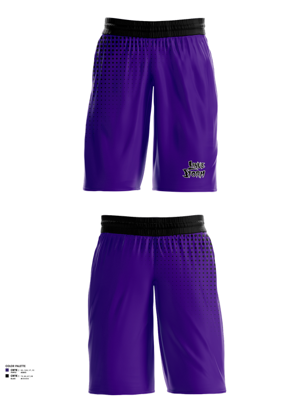 Womens Basketball Shorts, Lihue Storm, Women's Basketball, Teamtime, Team time, sublimation, custom sports apparel, team uniforms, spirit wear, spiritwear, sports uniforms, custom shirts, team store, custom team store, fundraiser sports, apparel fundraiser
