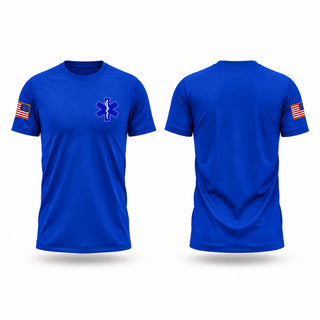 Old School Cotton Feel Shirt, Pontotoc Technology Center, EMS/EMT, Teamtime, Team time, sublimation, custom sports apparel, team uniforms, spirit wear, spiritwear, sports uniforms, custom shirts, team store, custom team store, fundraiser sports, apparel fundraiser